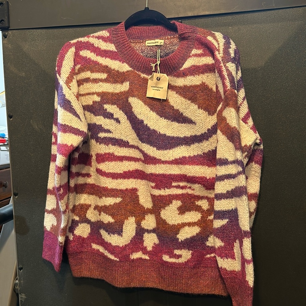 Animal print sweater